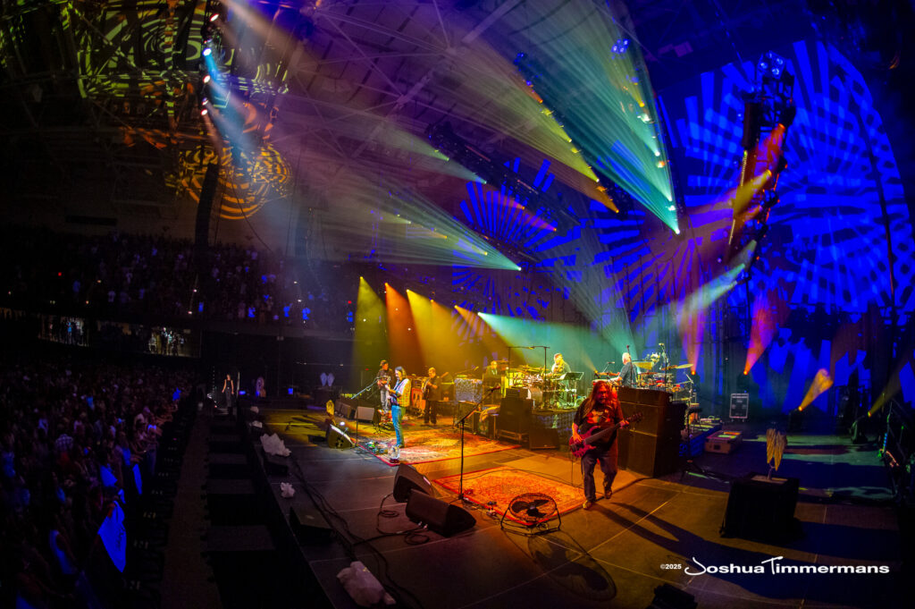 A moment from the Widespread Panic July 24, 2025 performance in Asheville, NC