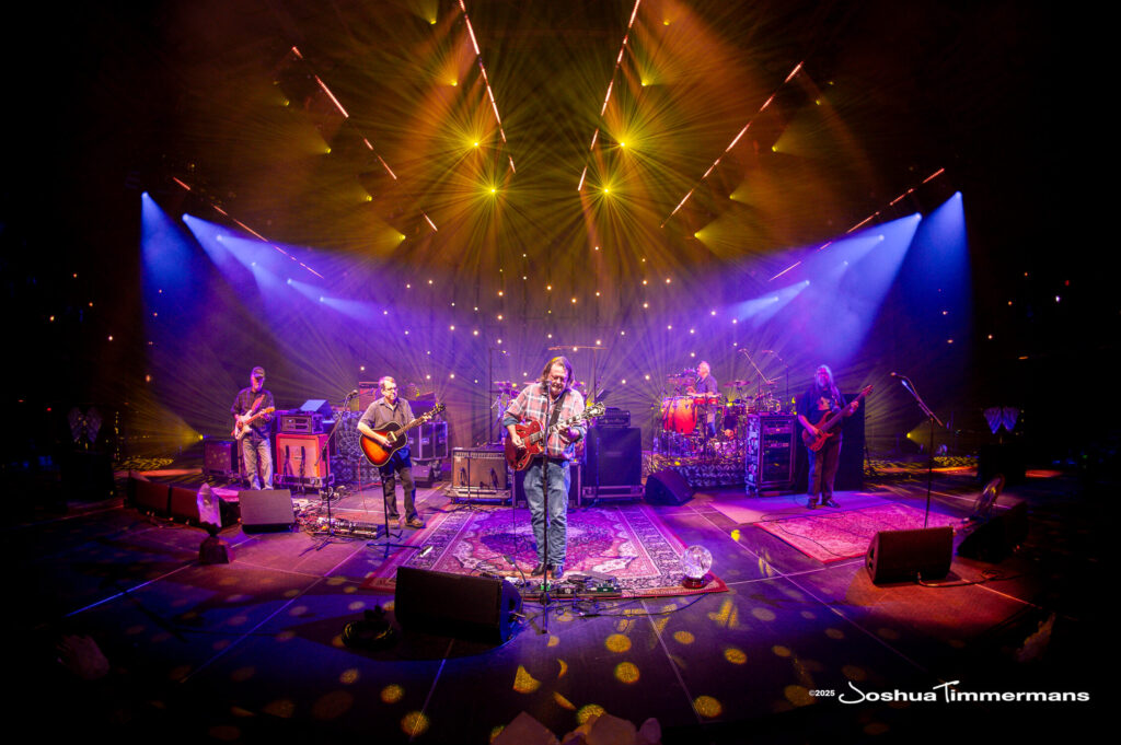A moment from the Widespread Panic July 24, 2025 performance in Asheville, NC