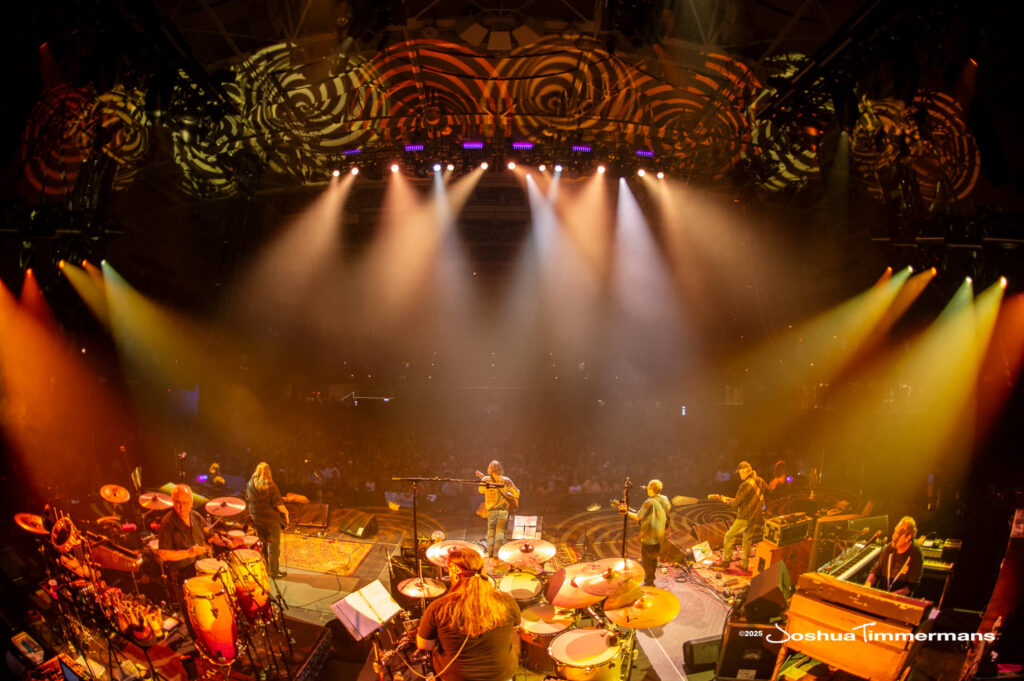 A moment from the Widespread Panic July 24, 2025 performance in Asheville, NC