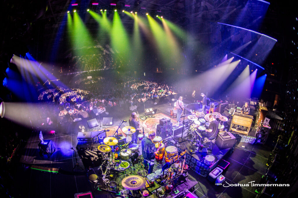 A moment from the Widespread Panic July 24, 2025 performance in Asheville, NC