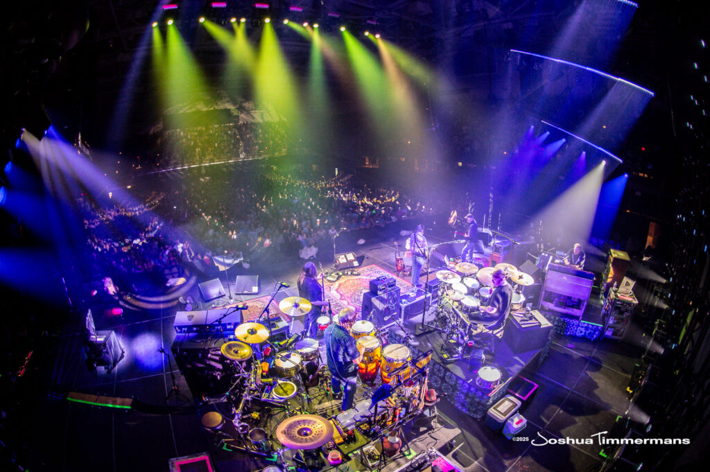 A moment from the Widespread Panic July 24, 2025 performance in Asheville, NC