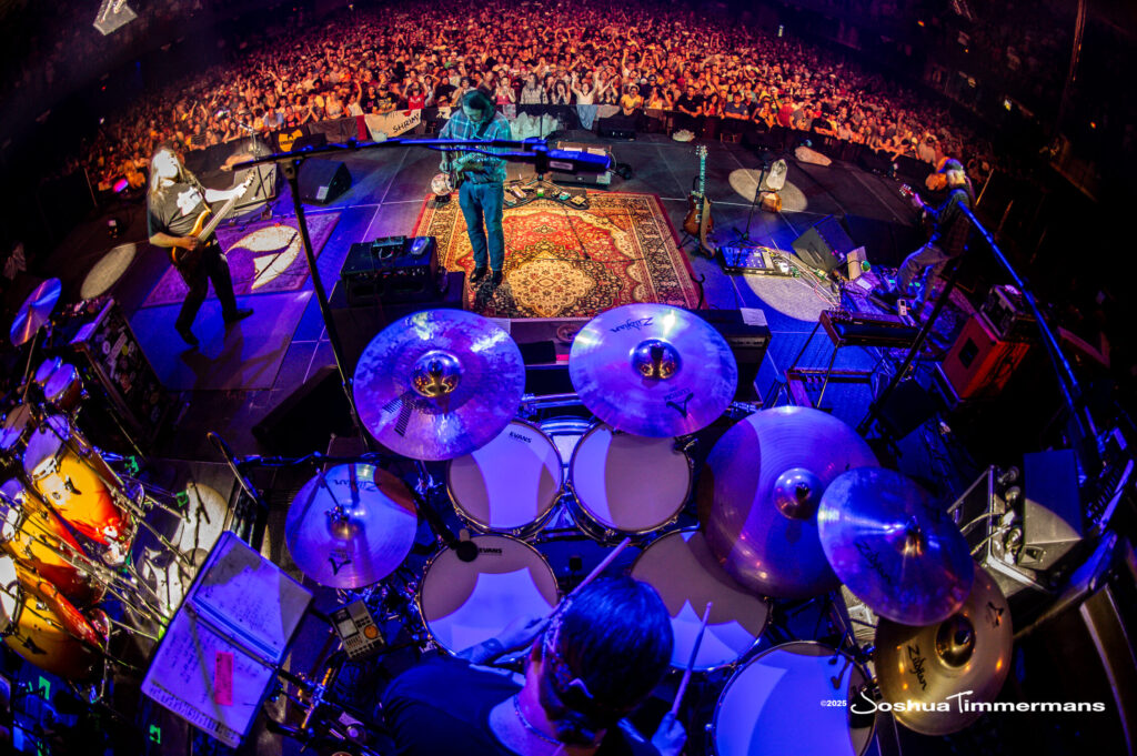 A moment from the Widespread Panic July 24, 2025 performance in Asheville, NC