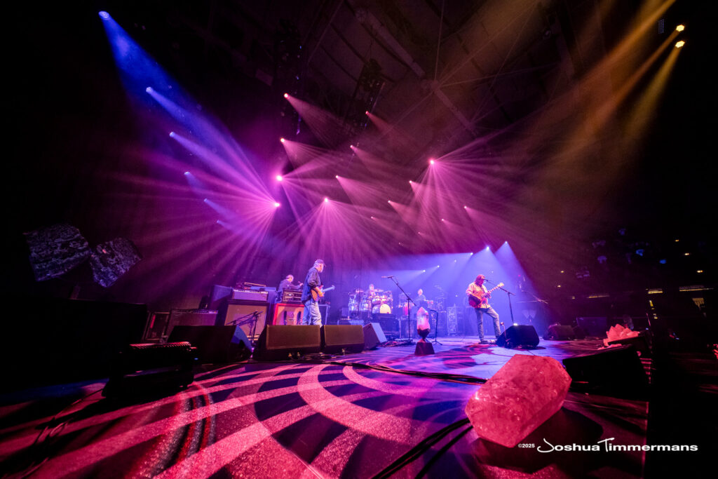 A moment from the Widespread Panic July 24, 2025 performance in Asheville, NC