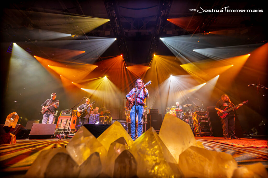 A moment from the Widespread Panic July 24, 2025 performance in Asheville, NC