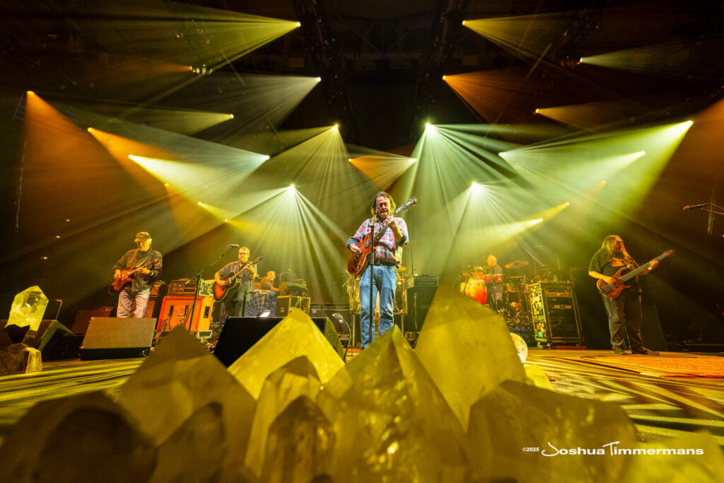 A moment from the Widespread Panic July 24, 2025 performance in Asheville, NC