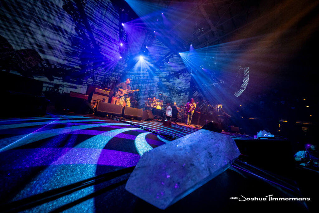 A moment from the Widespread Panic July 24, 2025 performance in Asheville, NC