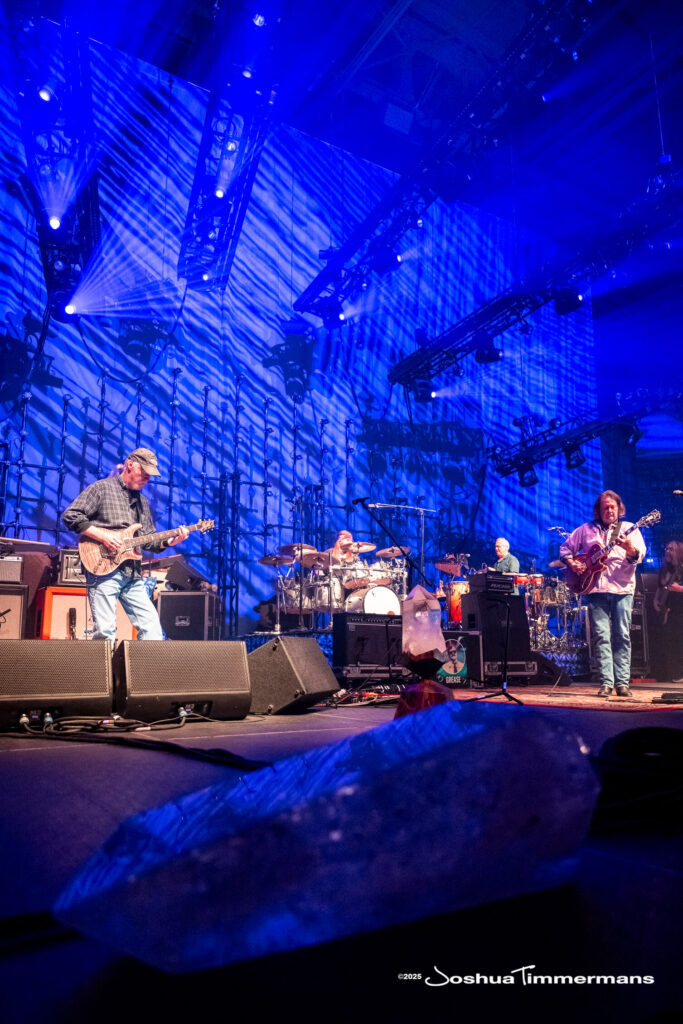 A moment from the Widespread Panic July 24, 2025 performance in Asheville, NC