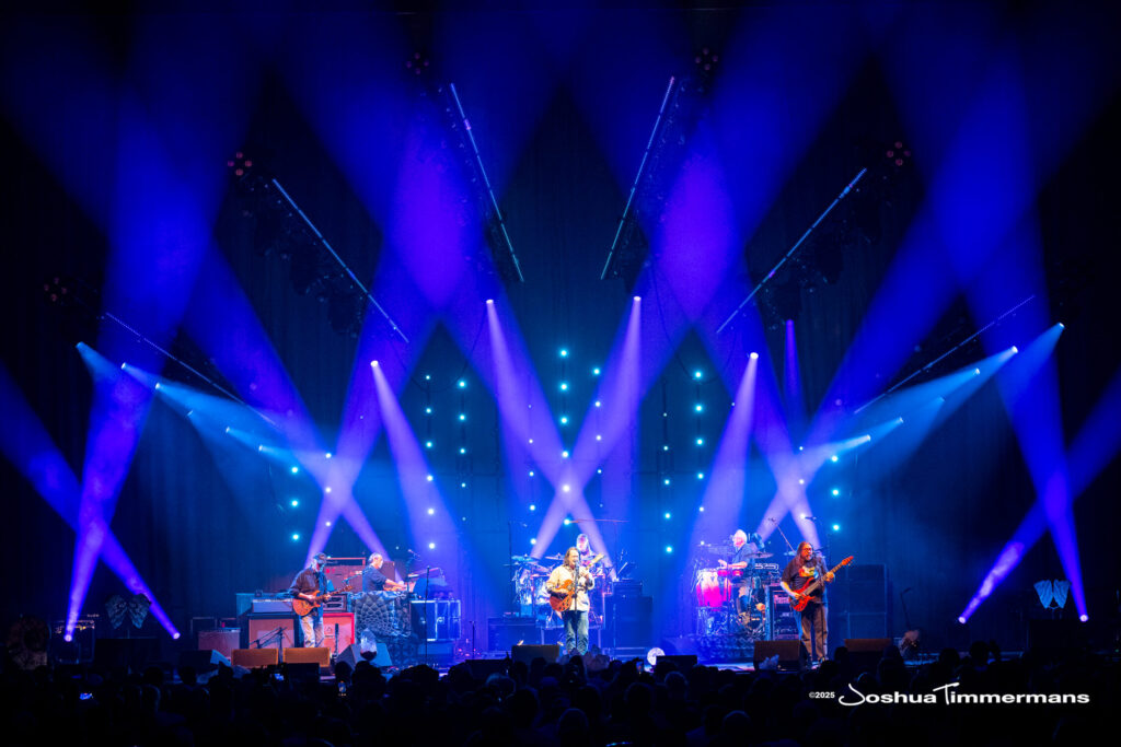A moment from the Widespread Panic July 24, 2025 performance in Asheville, NC