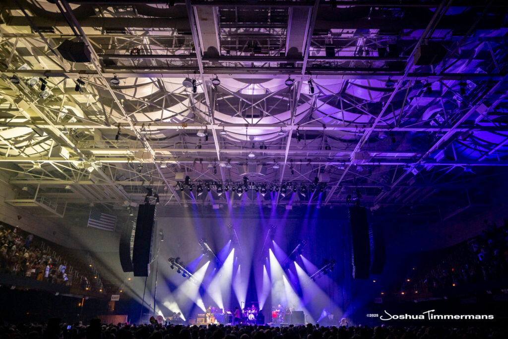 A moment from the Widespread Panic July 24, 2025 performance in Asheville, NC