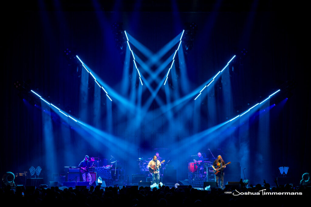 A moment from the Widespread Panic July 24, 2025 performance in Asheville, NC