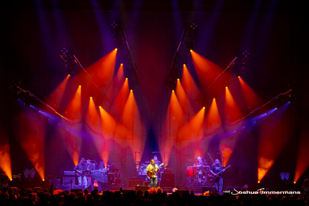 A moment from the Widespread Panic July 24, 2025 performance in Asheville, NC
