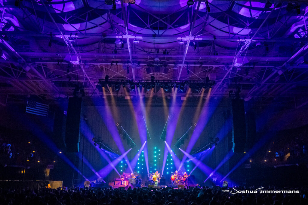 A moment from the Widespread Panic July 24, 2025 performance in Asheville, NC