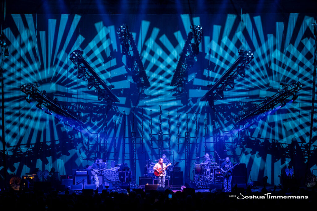 A moment from the Widespread Panic July 24, 2025 performance in Asheville, NC