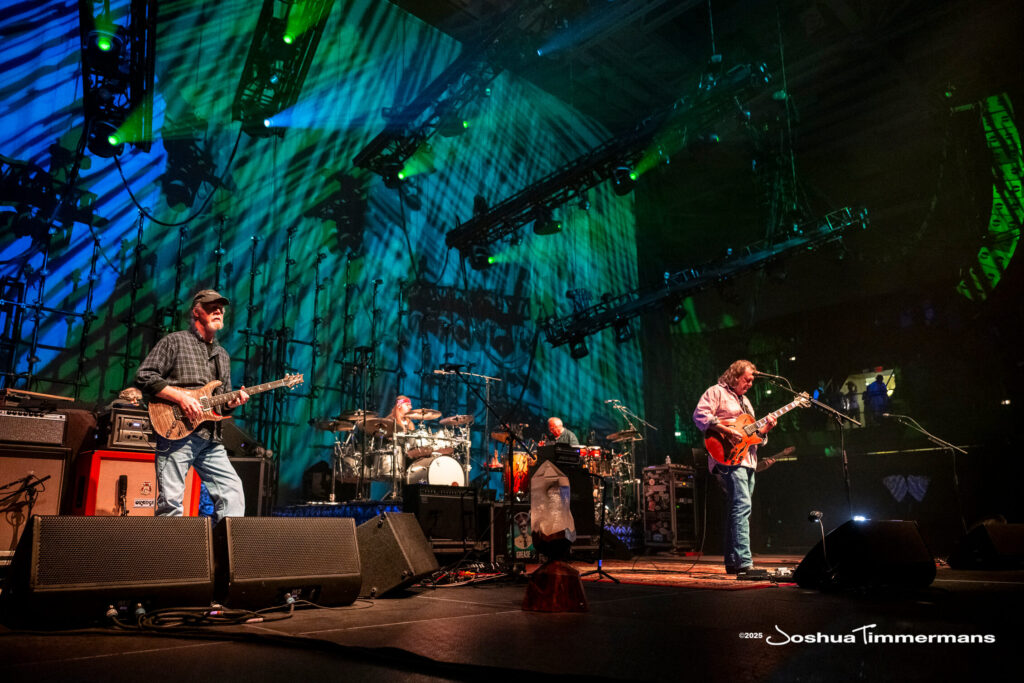 A moment from the Widespread Panic July 24, 2025 performance in Asheville, NC