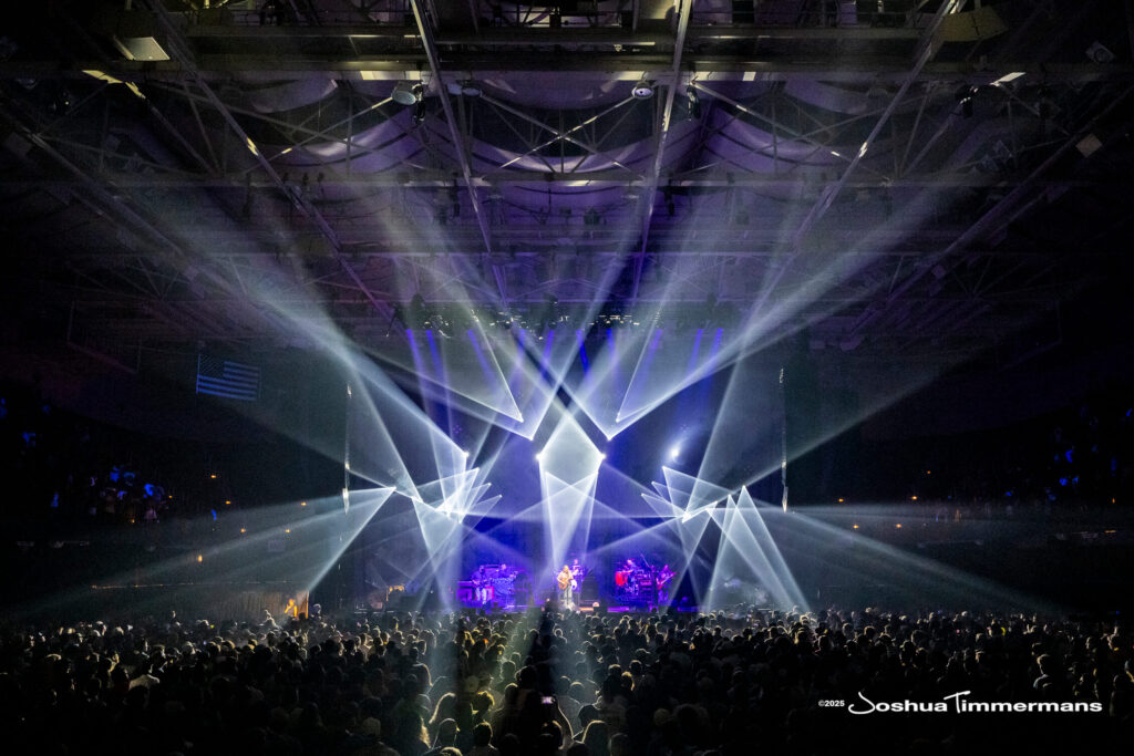 A moment from the Widespread Panic July 24, 2025 performance in Asheville, NC