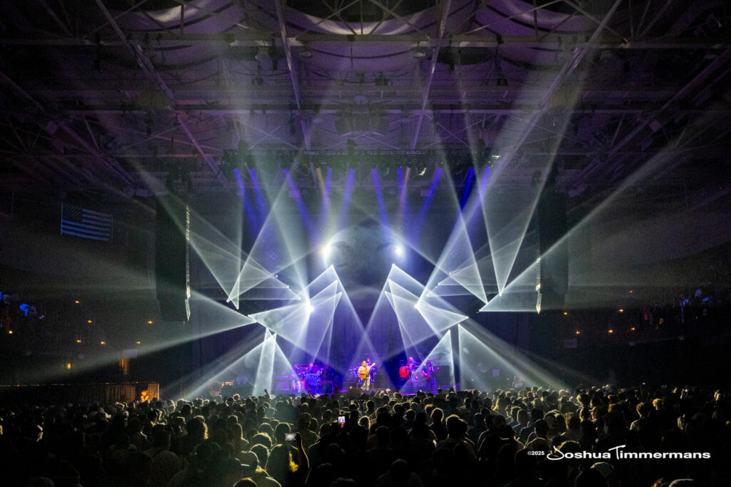 A moment from the Widespread Panic July 24, 2025 performance in Asheville, NC