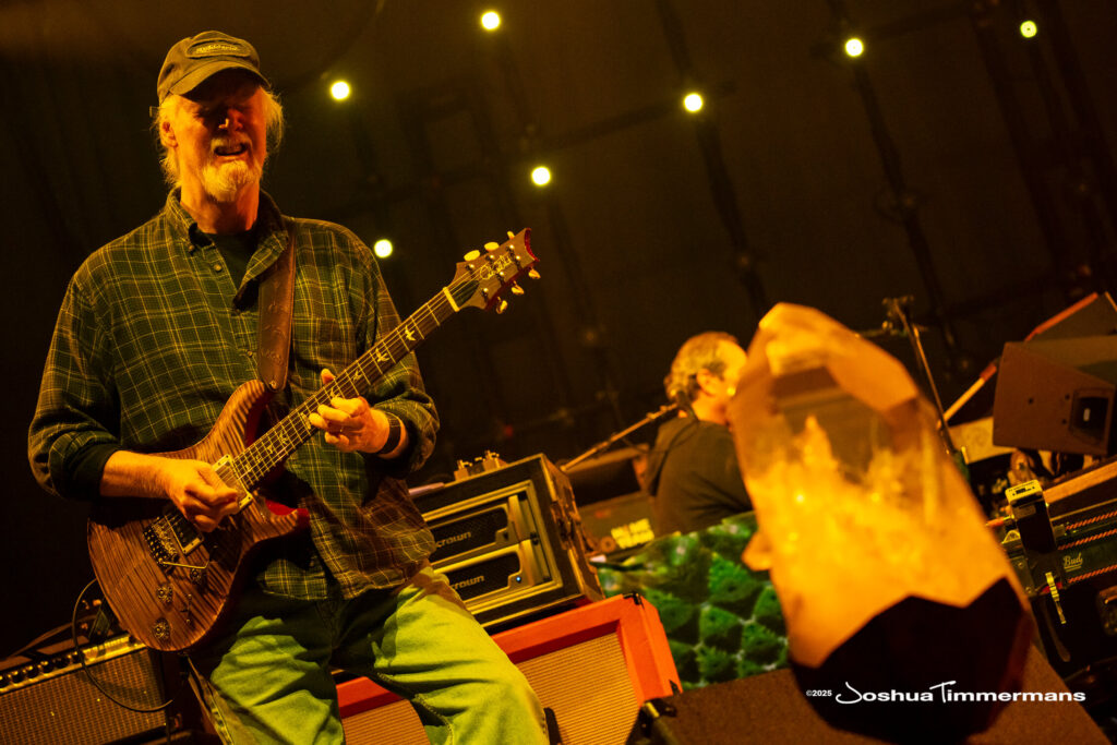 A moment from the Widespread Panic July 24, 2025 performance in Asheville, NC