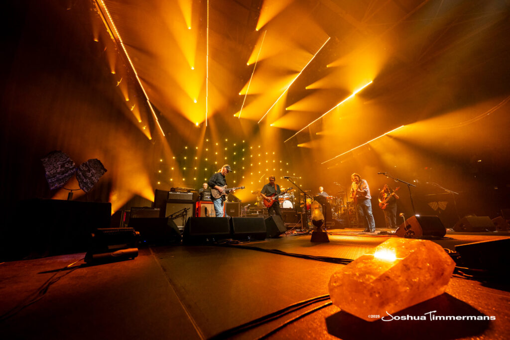 A moment from the Widespread Panic July 24, 2025 performance in Asheville, NC