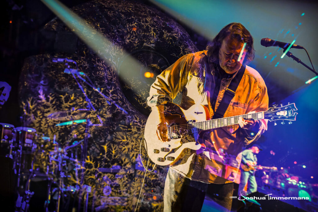 A moment from the Widespread Panic July 25, 2025 performance in Asheville, NC