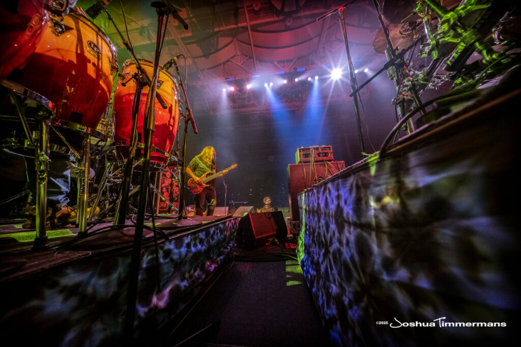 A moment from the Widespread Panic July 25, 2025 performance in Asheville, NC