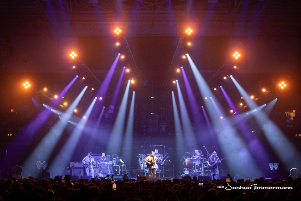 A moment from the Widespread Panic July 25, 2025 performance in Asheville, NC