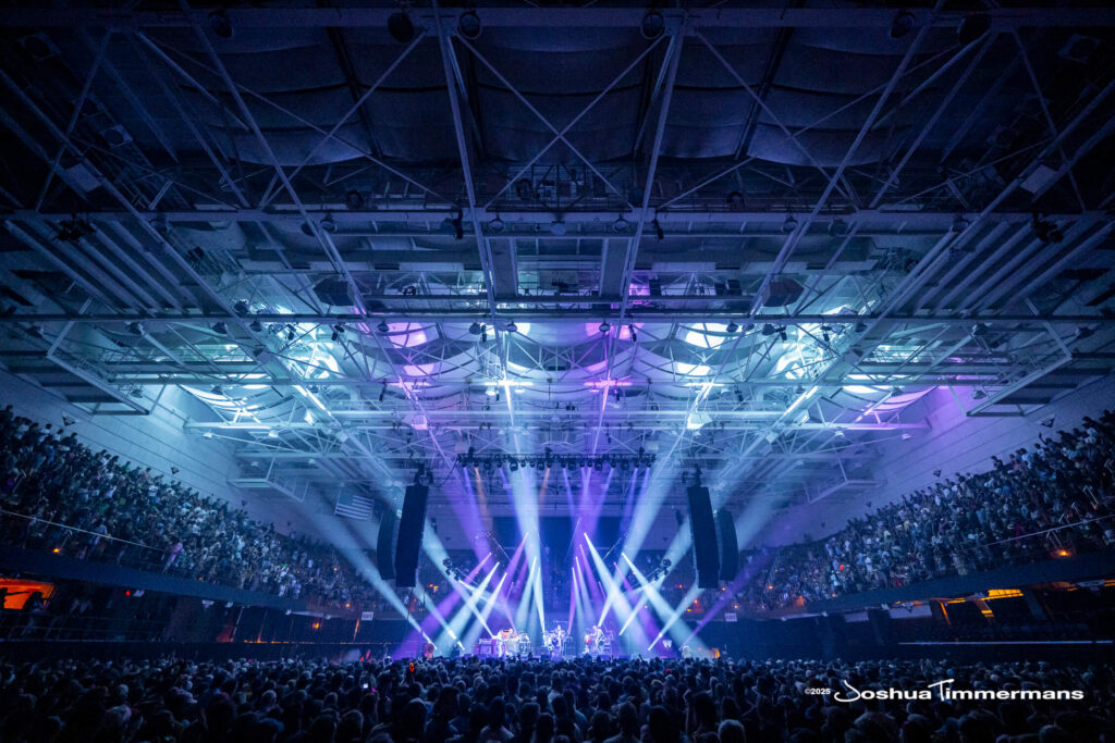 A moment from the Widespread Panic July 25, 2025 performance in Asheville, NC