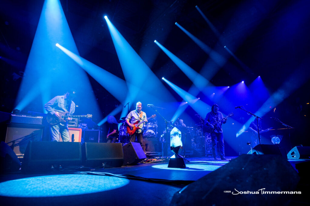 A moment from the Widespread Panic July 25, 2025 performance in Asheville, NC
