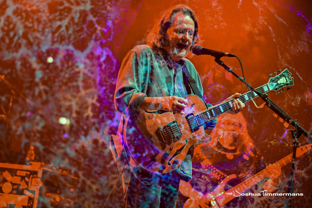 A moment from the Widespread Panic July 25, 2025 performance in Asheville, NC