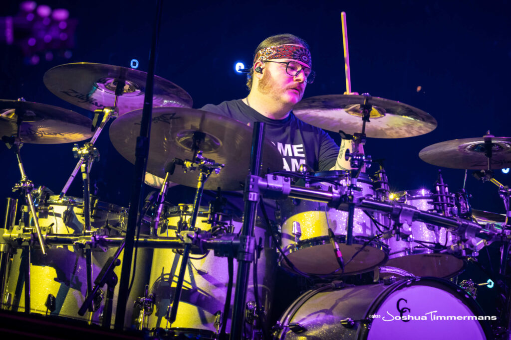 A moment from the Widespread Panic July 25, 2025 performance in Asheville, NC