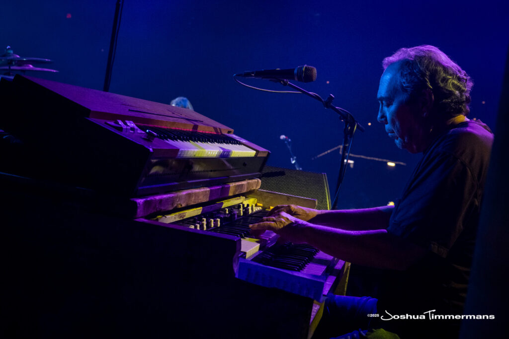 A moment from the Widespread Panic July 25, 2025 performance in Asheville, NC