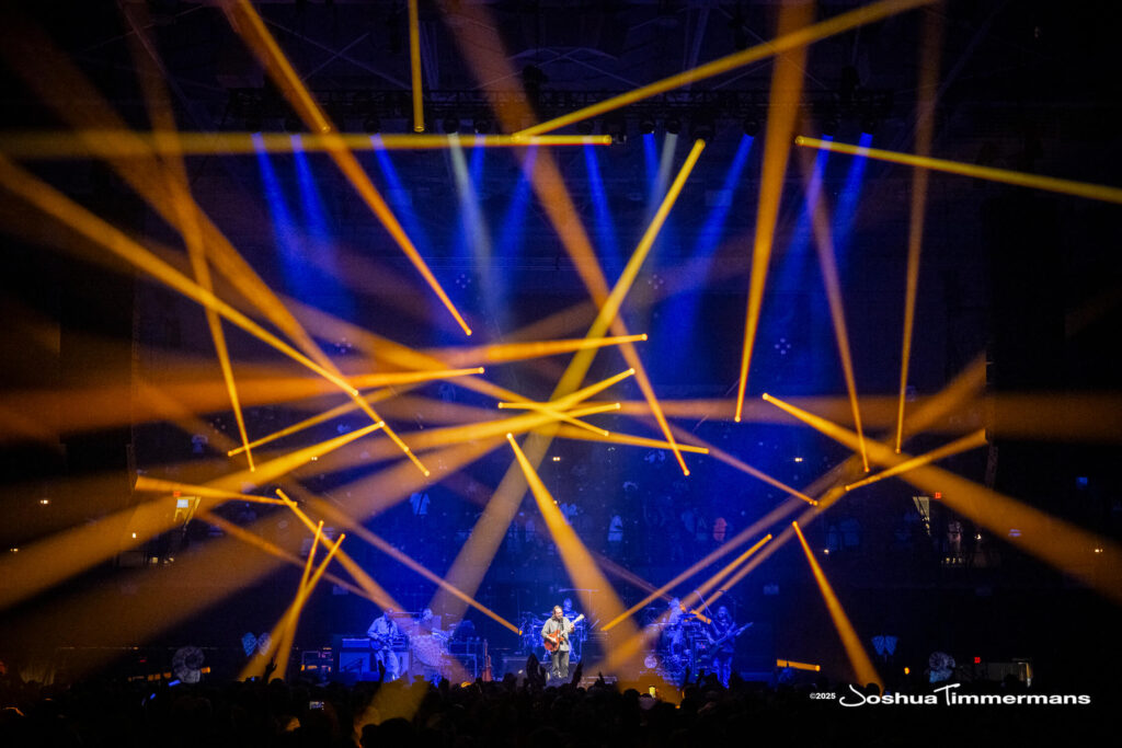 A moment from the Widespread Panic July 25, 2025 performance in Asheville, NC