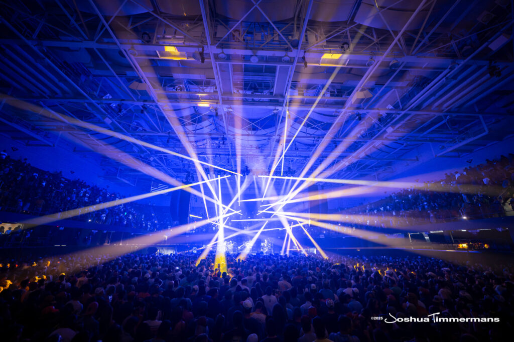 A moment from the Widespread Panic July 25, 2025 performance in Asheville, NC