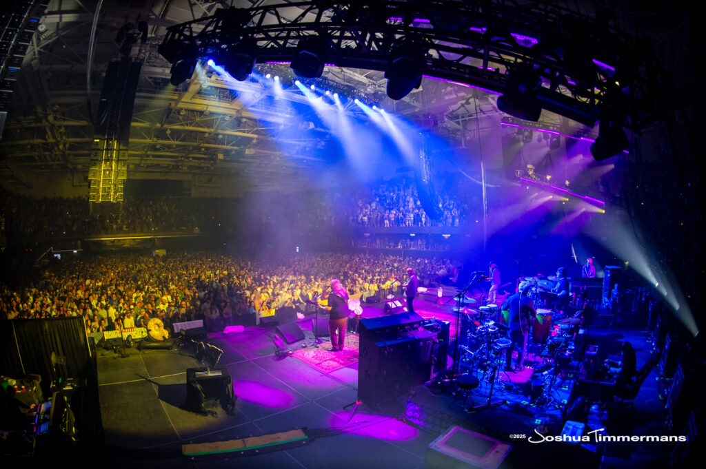 A moment from the Widespread Panic July 26, 2025 performance in Asheville, NC