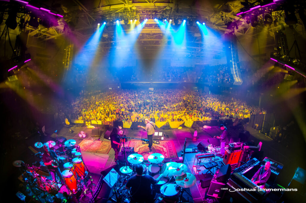 A moment from the Widespread Panic July 26, 2025 performance in Asheville, NC