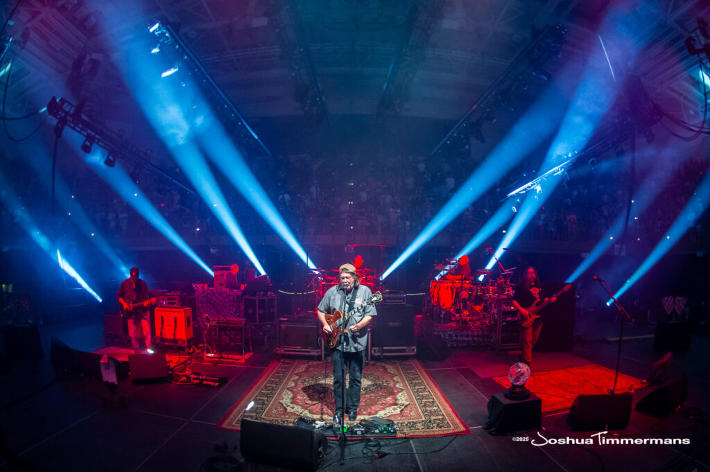 A moment from the Widespread Panic July 26, 2025 performance in Asheville, NC