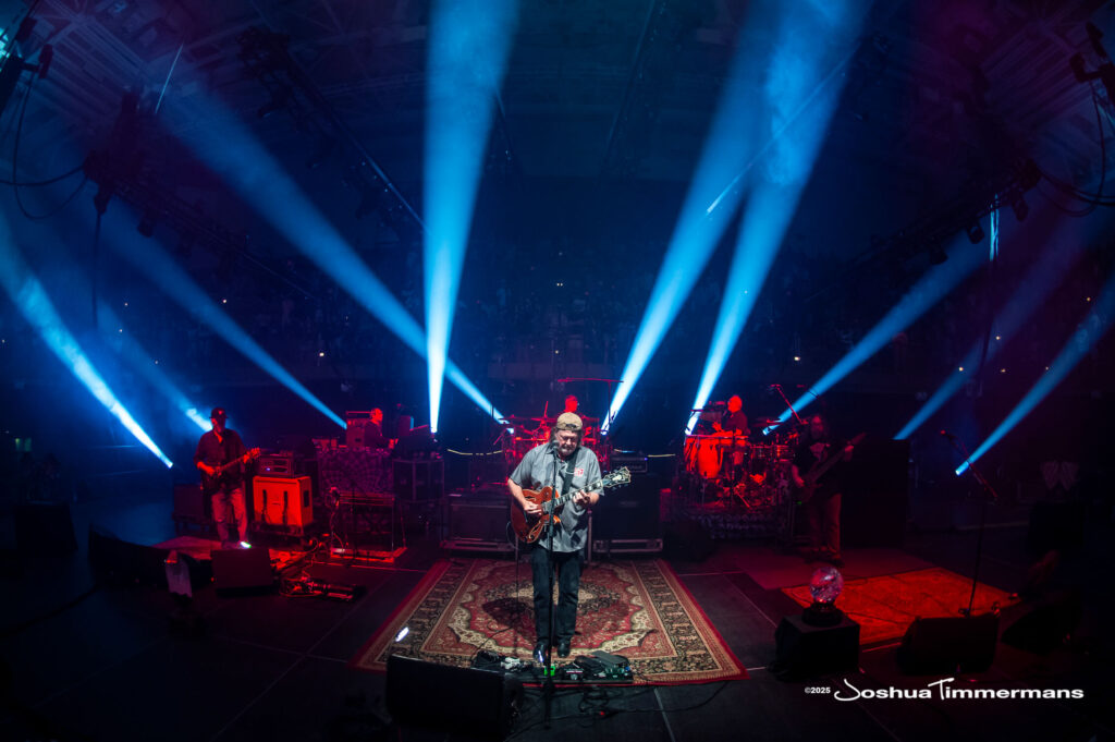 A moment from the Widespread Panic July 26, 2025 performance in Asheville, NC