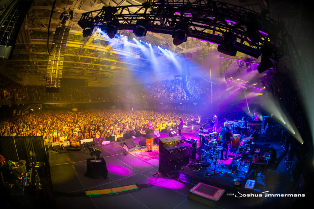 A moment from the Widespread Panic July 26, 2025 performance in Asheville, NC