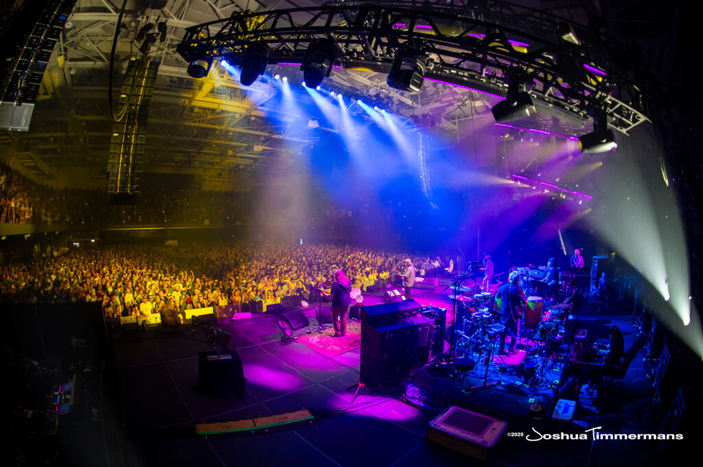 A moment from the Widespread Panic July 26, 2025 performance in Asheville, NC