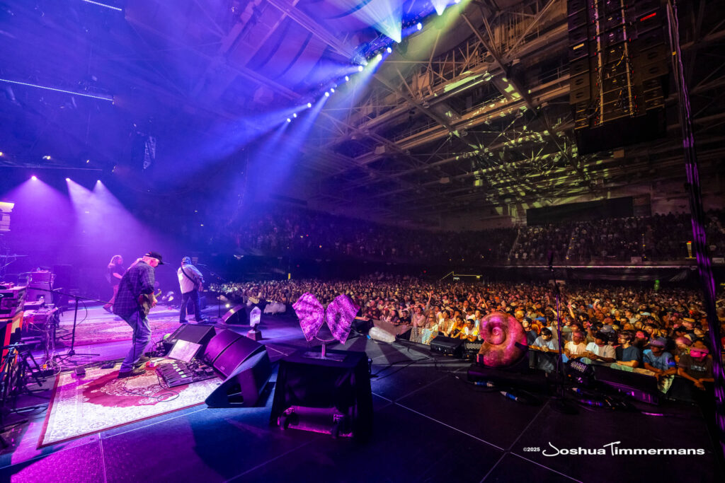 A moment from the Widespread Panic July 26, 2025 performance in Asheville, NC