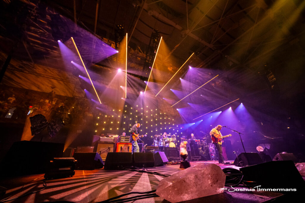 A moment from the Widespread Panic July 26, 2025 performance in Asheville, NC