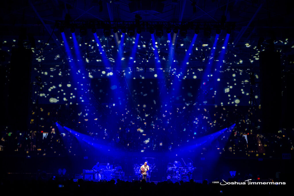 A moment from the Widespread Panic July 26, 2025 performance in Asheville, NC