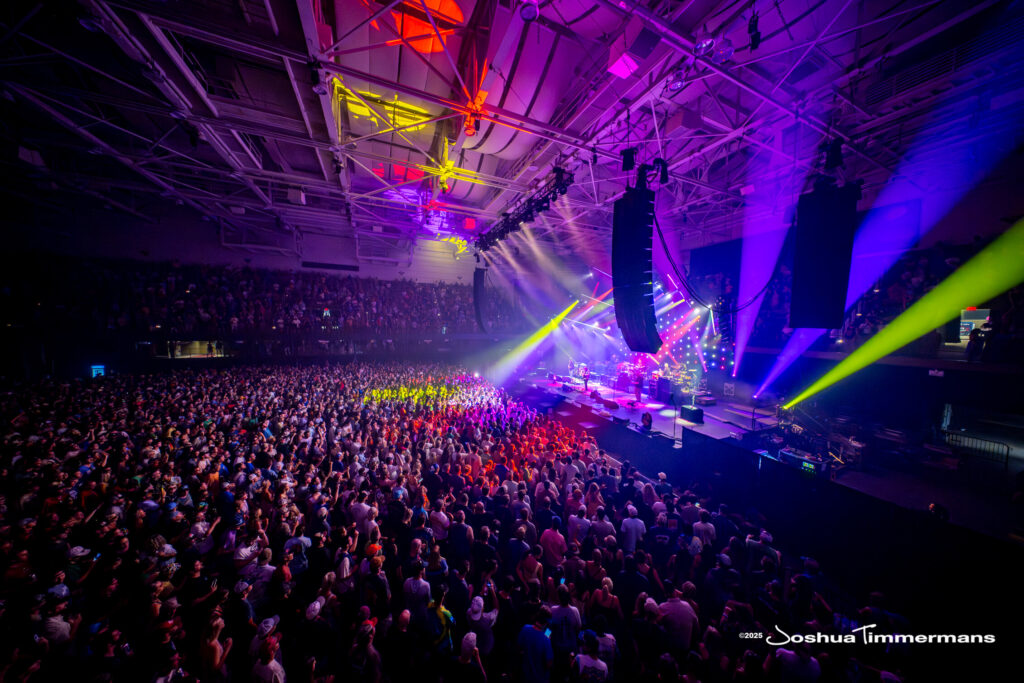 A moment from the Widespread Panic July 26, 2025 performance in Asheville, NC