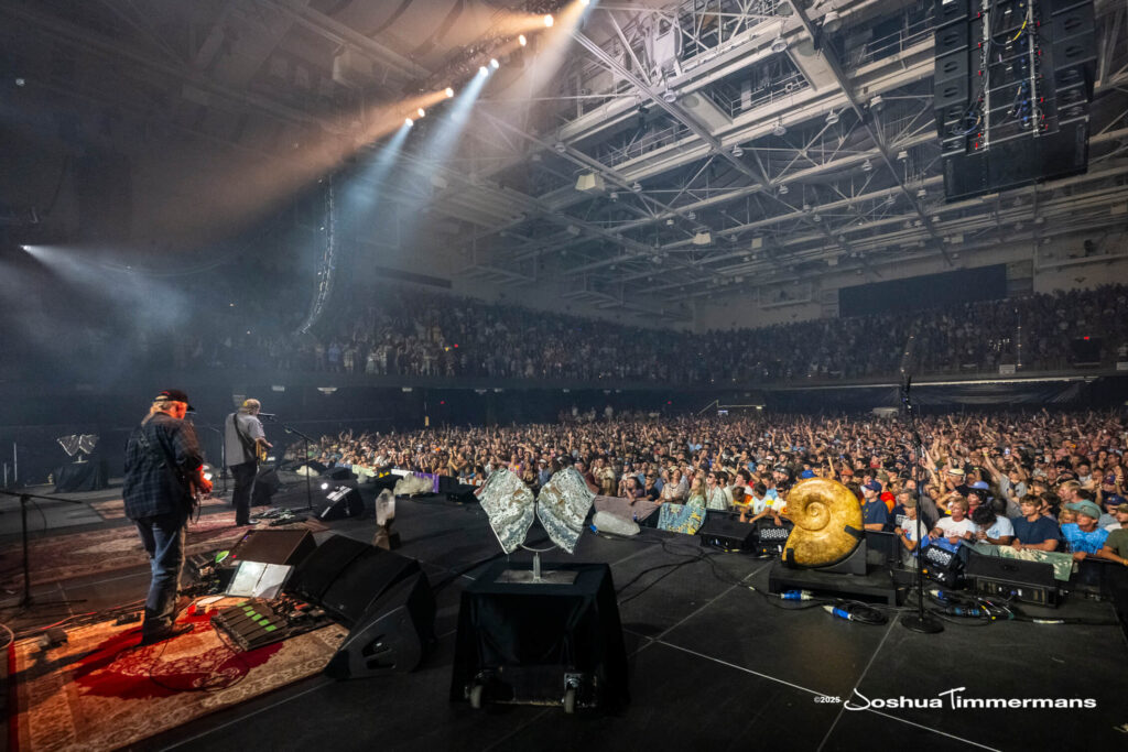 A moment from the Widespread Panic July 26, 2025 performance in Asheville, NC