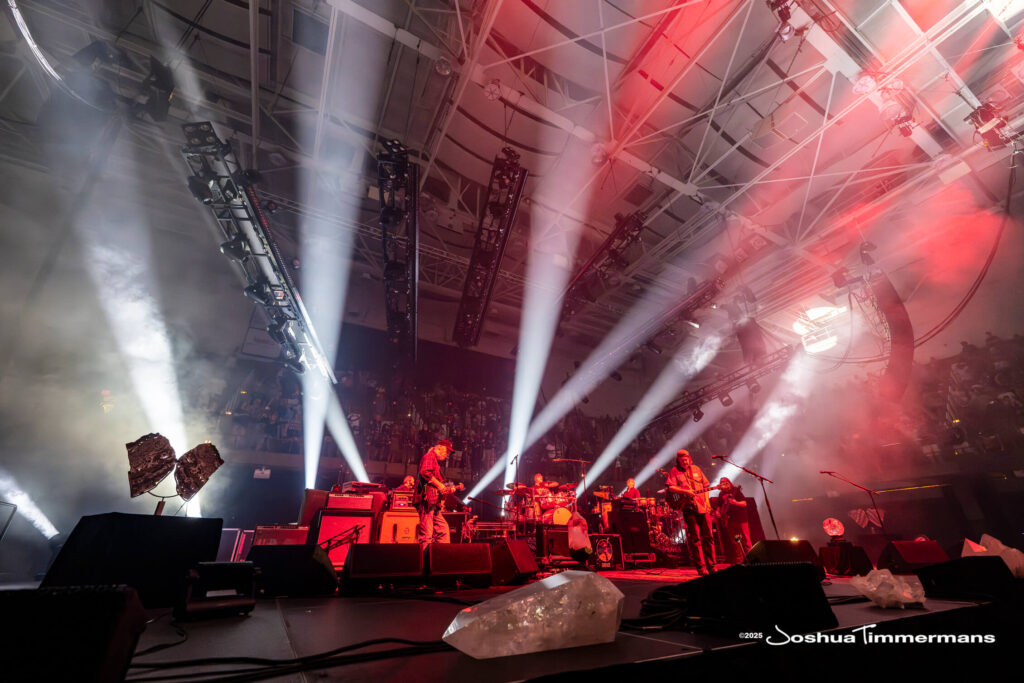 A moment from the Widespread Panic July 26, 2025 performance in Asheville, NC