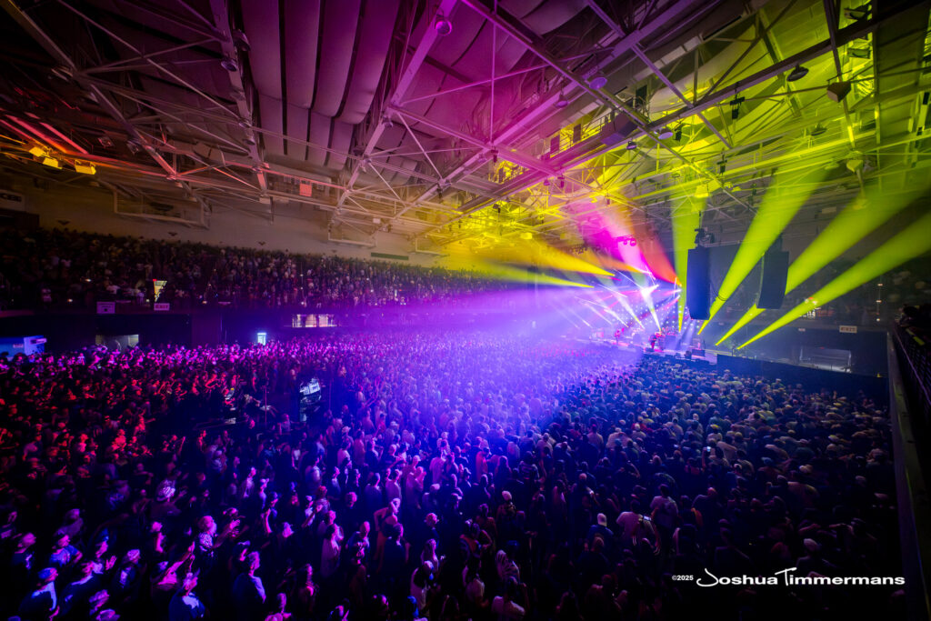 A moment from the Widespread Panic July 26, 2025 performance in Asheville, NC