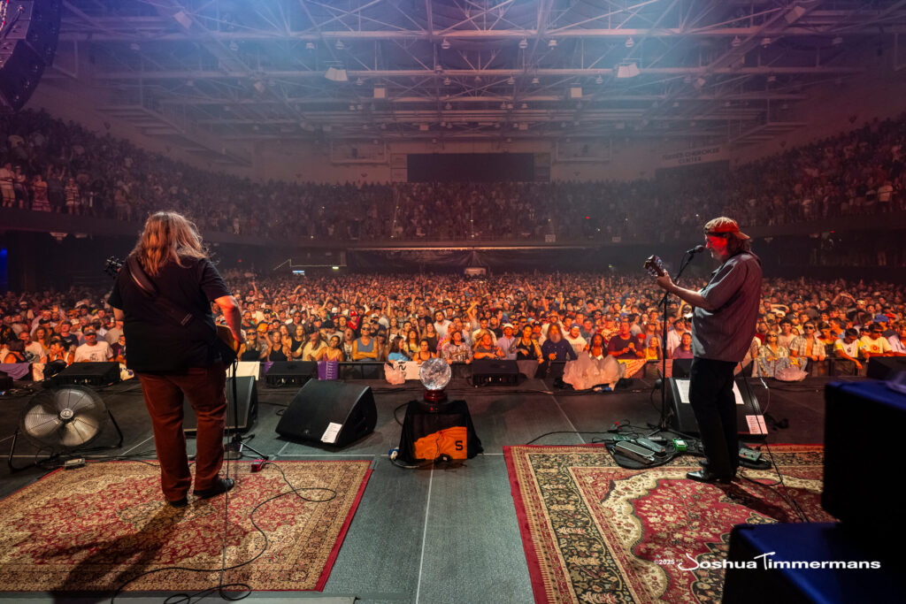 A moment from the Widespread Panic July 26, 2025 performance in Asheville, NC