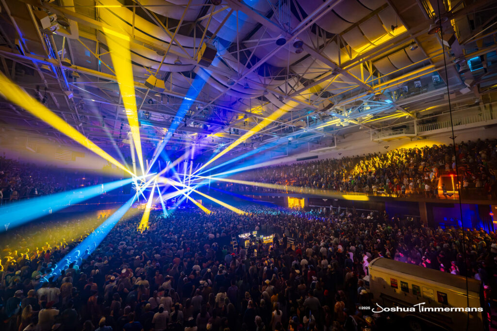 A moment from the Widespread Panic July 26, 2025 performance in Asheville, NC