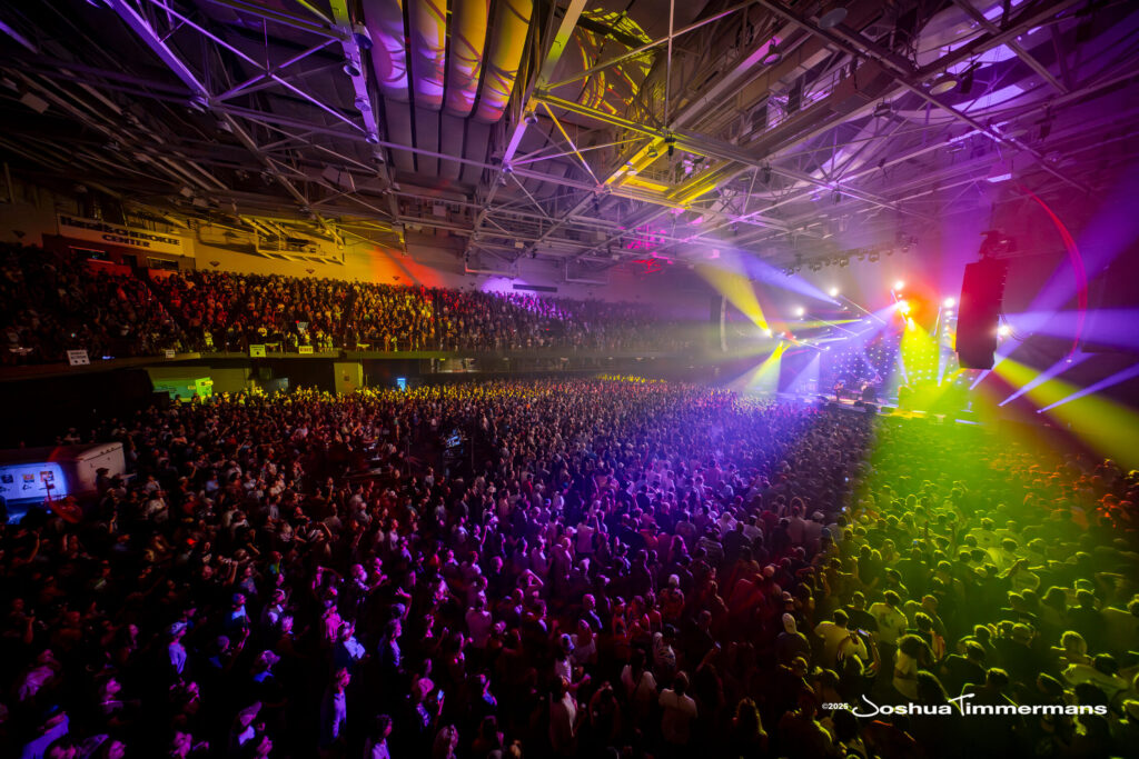A moment from the Widespread Panic July 26, 2025 performance in Asheville, NC