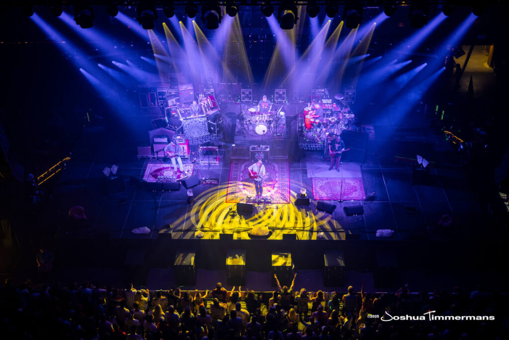 A moment from the Widespread Panic July 26, 2025 performance in Asheville, NC