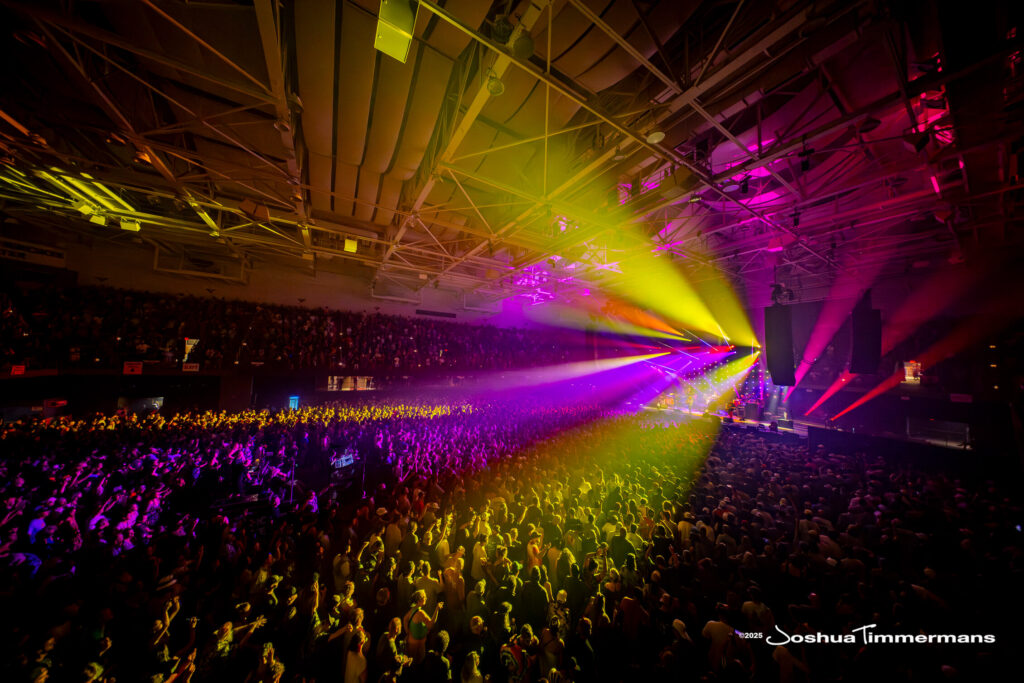 A moment from the Widespread Panic July 26, 2025 performance in Asheville, NC